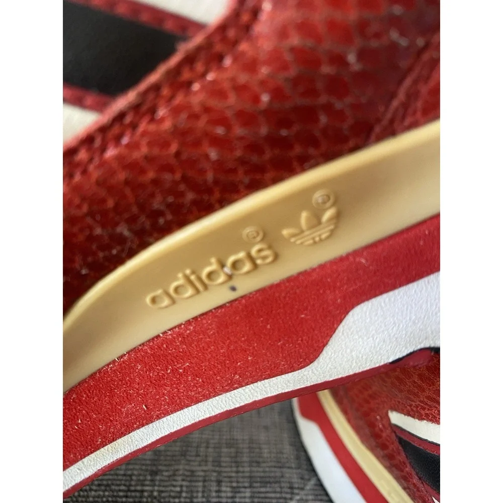 RARE‎ 2008 Adidas Originals ZXZADV Red And Black Snakeskin Textured US Mens 9